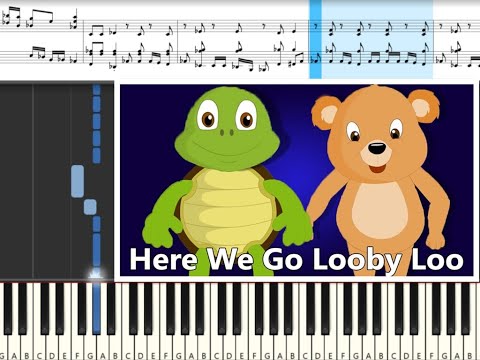 How to play Here We Go Looby Loo on piano