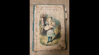 A flip through of a completed Alice in Wonderland theme junk journal