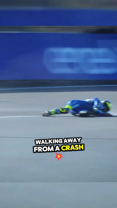 Walking Away From A Crash Looks Like This in MotoGP!