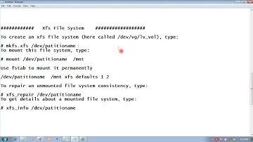 RHEL 7 Create, mount, unmount, and use vfat, ext4 and xfs file systems
