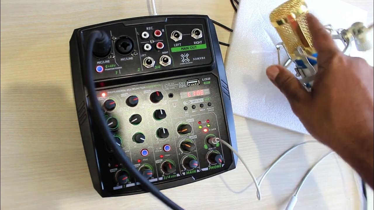 Karaoke setup with budgetfriendly XAMXB4 Mixer. YouTube