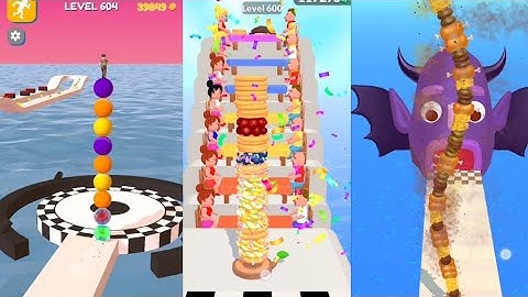 Sandwich Runner vs Stack Rider vs Pancake Run All Levels Gameplay Android and IOS level Max 600