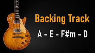 Rock Pop BACKING TRACK A Major | A E F#m D | 125 BPM | Guitar Backing Track | TGuitar @t-guitar