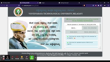 VTU 3rd Sem Results 2022 (Out) - Download BE/B.Tech 2022 Results Here