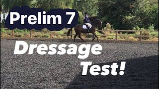 Prelim 7 dressage test