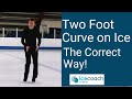 Simple Ice Skating Trick for Beginners to Curve around the Corner on Ice!