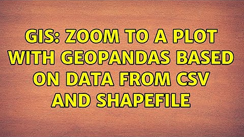 GIS: Zoom to a plot with GeoPandas based on data from CSV and shapefile