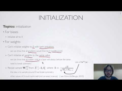 Neural networks [2.9] : Training neural networks - parameter initialization