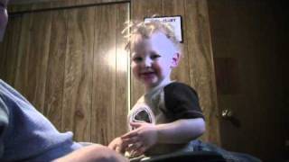 Evan And Daddy On Camera