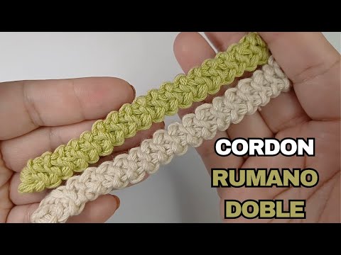 Cordón rumano doble a crochet