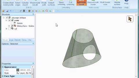 SpaceClaim/SMOPlus sheet metal pipe intersection