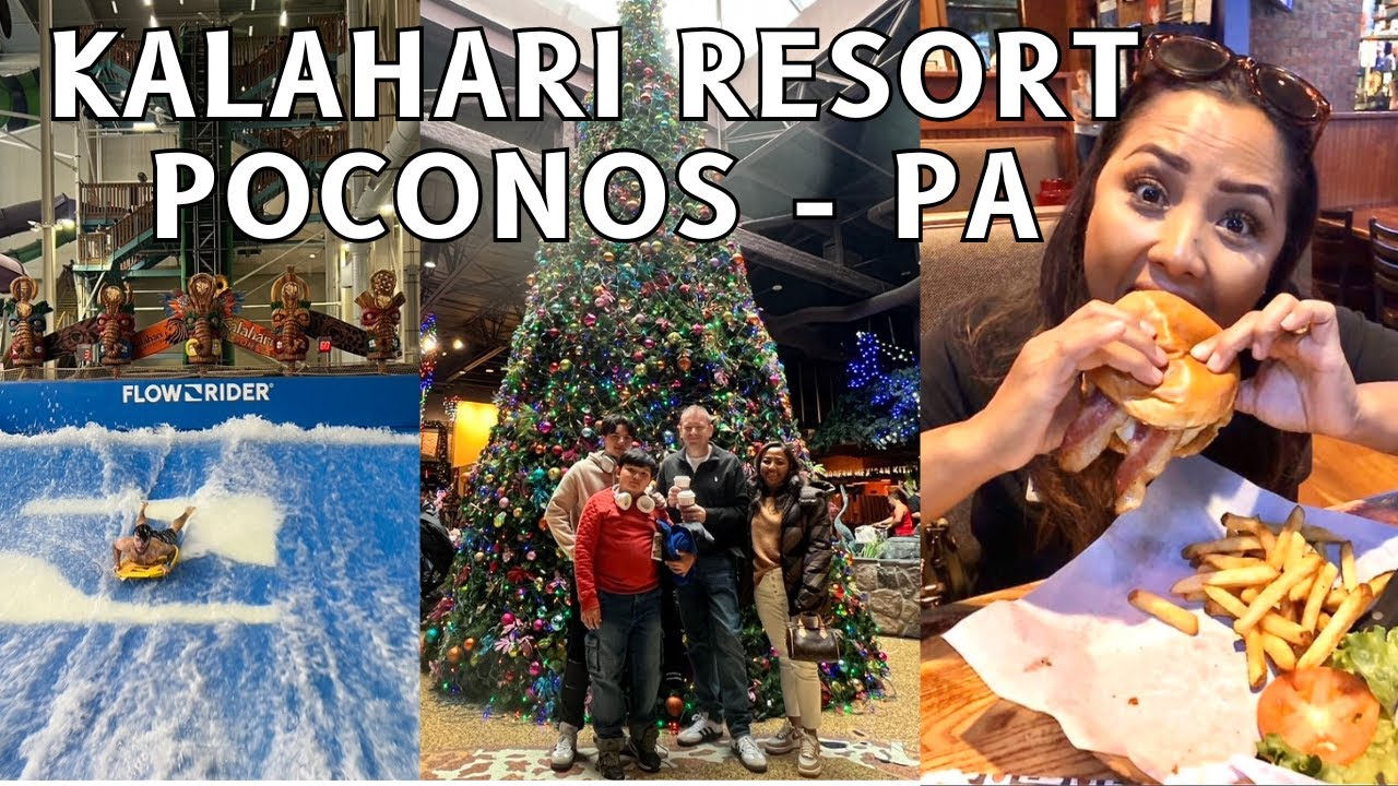 Полный обзор курорта Калахари в Поконосе | Семейный зимний отдых в крупнейшем крытом аквапарке (в...