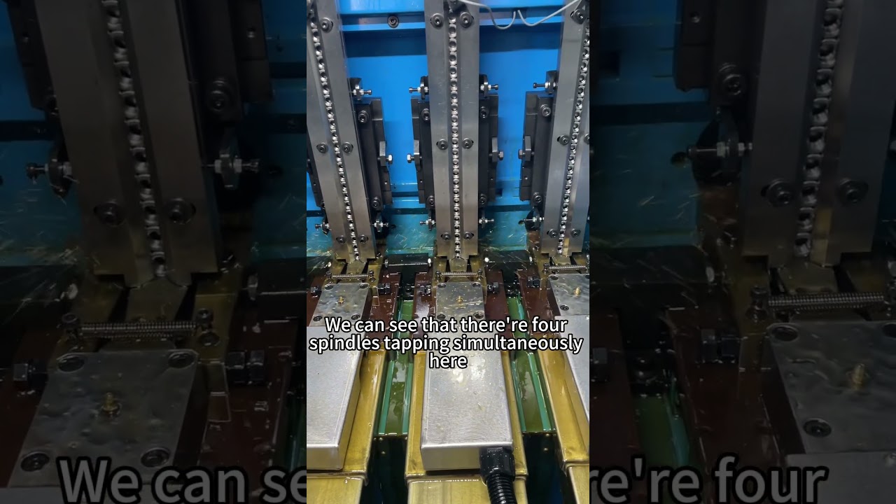 10 Type Four Spindles Pass Through Nut Tapping Machine 