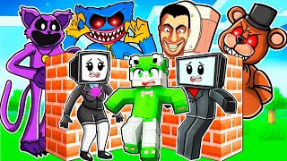 Build to SURVIVE with SKIBIDI TV FAMILY in Minecraft!