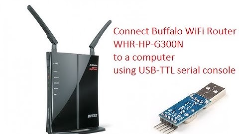 Connect Buffalo WHR-HP-G300N using USB-TTL serial console