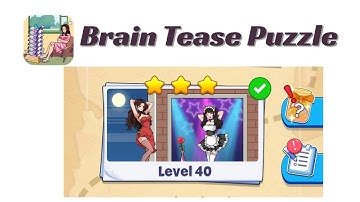 Brain Tease Puzzle Level 40 Walkthrough 🧠 | Step-by-Step Guide | SolutionGuruji