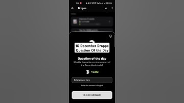 What is the native cryptocurrency of the Tezos blockchain? | Dropee Question Of The Day |10 December
