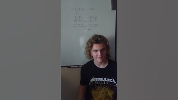The Sum of an Arithmetic Sequence: Gauss Parody #maths #education #gauss #arithmetic #sumofnterms