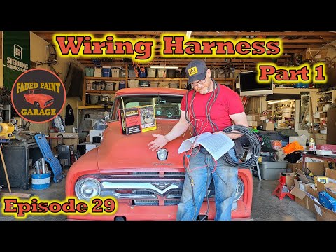 1956 Ford F-100 Episode 29 - New wiring harness part 1 - YouTube