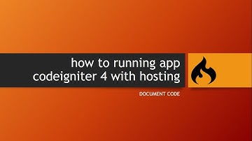 how to running app codeigniter 4 with free hosting