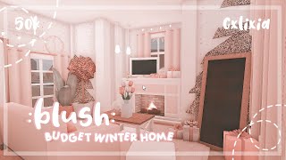 ROBLOX | Bloxburg: 50k Blush Roleplay Home | Speedbuild | cxlixia