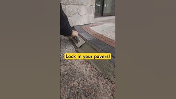 Paver Restraint Edging - what I use! 🧱💪 #hardscaping #hardscape #landscaping #hardscapetraining