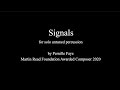 Signals - for solo untuned percussion - Pernille Faye