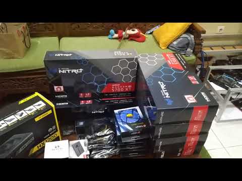NEW 2021 , RIG MINING 6 VGA SAPPHIRE NITRO RX 5700 XT.. KITA RAKIT DAN KITA SETTING YUK #PART 1