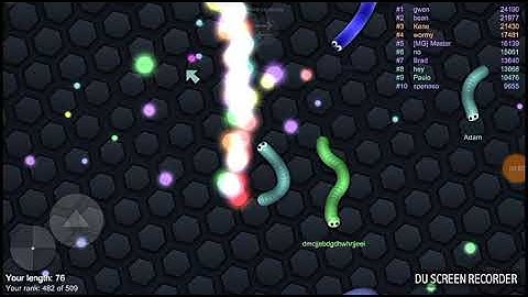 Lần đầu chơi thư game rắn san mồi slither.io
