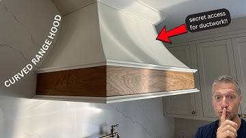 CURVED RANGE HOOD with ACCESS FOR DUCTWORK?? #curvedrangehood