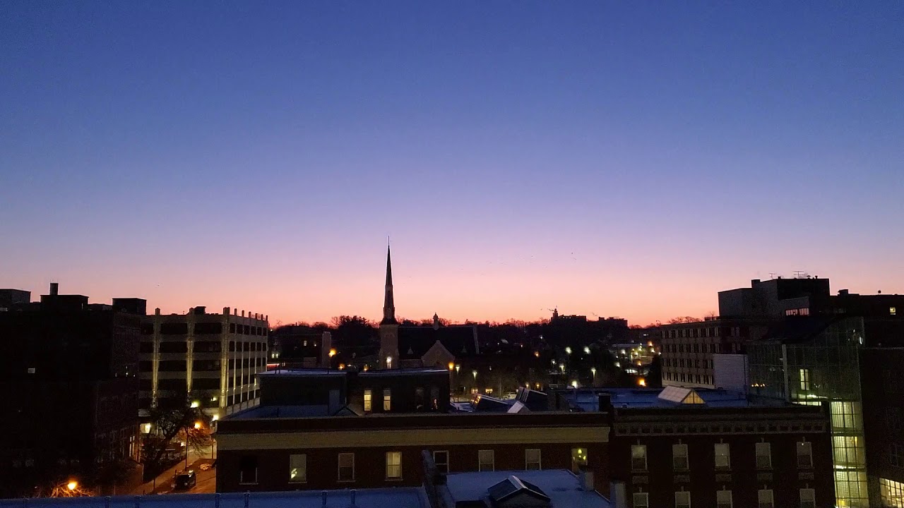 Rooftop Sunrise. Grand Rapids, Michigan. YouTube