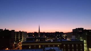 Rooftop Sunrise. Grand Rapids, Michigan.