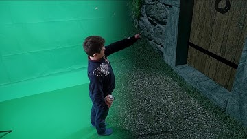 Teaser. Replacing a green screen background with a 3D model