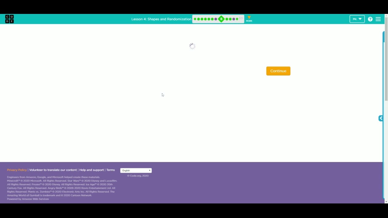 Code org   CSD Unit 3  Lesson 4  Shapes and Randomization