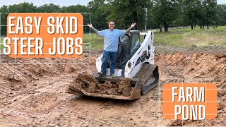 Watch This BEFORE You Dig Your Farm Pond | Easy Skid Steer Work