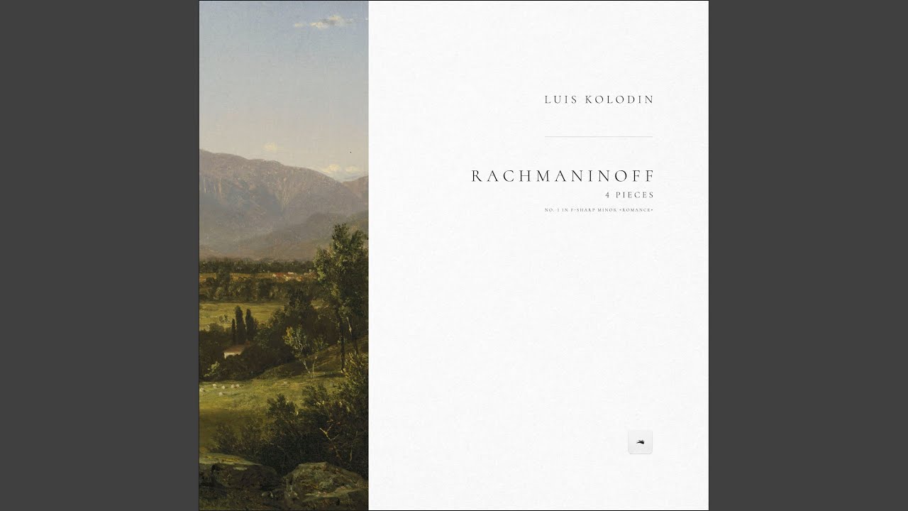 4 Pieces, TN ii/12: No. 1 in F-Sharp Minor 'Romance'