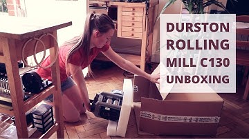 UNBOXING Agile C130 Rolling Mill by Durston. Combination rolling mill unboxing and set up