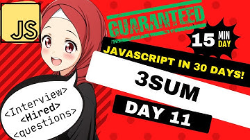 🔥 Day 11 Challenge: Master the 3Sum Problem in JavaScript! 🔥