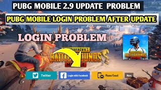 pubg mobile login problem After 2.9 update problem solve l pubg Facebook login problem