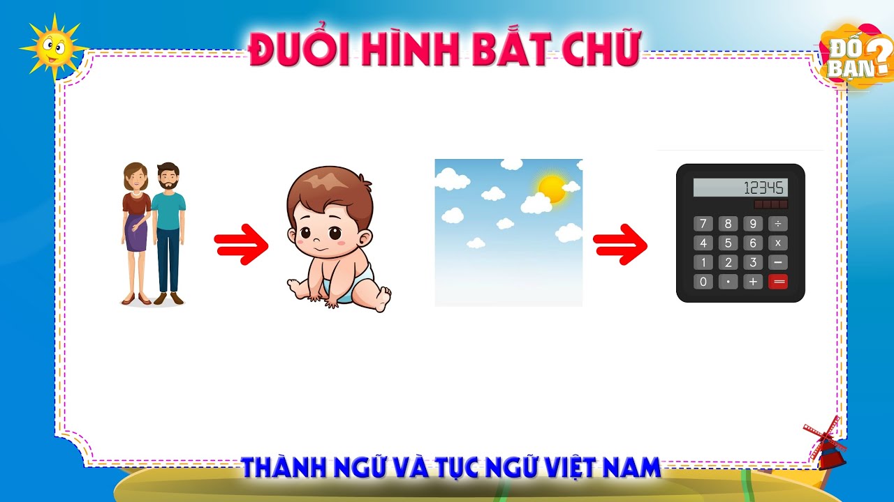 Đố Bạn - Đuổi Hình Bắt Chữ - Các Thành Ngữ Và Tục Ngữ Việt Nam. - Youtube