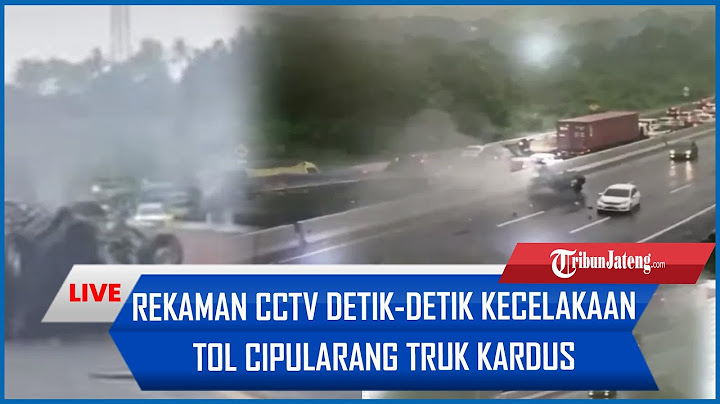 Rekaman CCTV Detik-detik Kecelakaan Tol Cipularang Truk Kardus Tabrakan Libatkan 17 Kendaraan