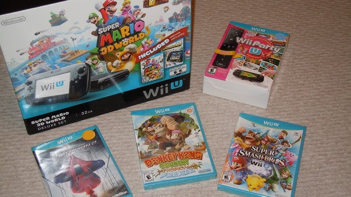 Nintendo Wii U usada con 2 juegos