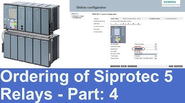 Ordering of Siprotec 5 Protection Relays_ part: 4