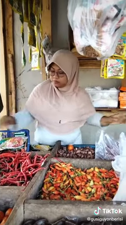 Tik tok kocak ibu ini#pedagang sayur#