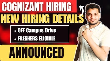 Cognizant Hiring Drive, Bosch, Walmart | OFF Campus Drive | Latest Fresher Jobs 2025