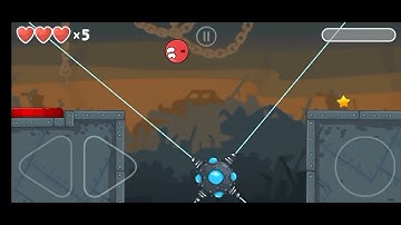 Red Ball 4 - Episode 5, Into the Caves, Level 40,41Boss,No Damage Challenge @Sam Samy  @BV Gameplay