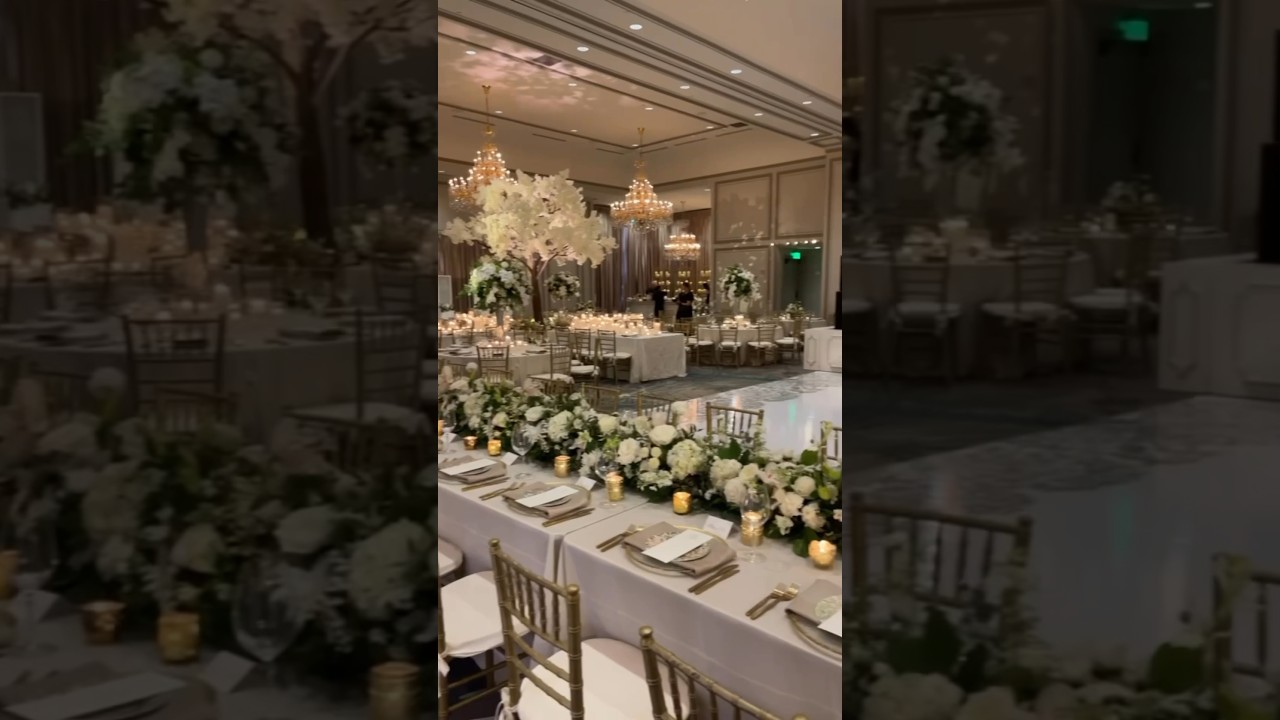 A ballroom wedding reception transformation! 