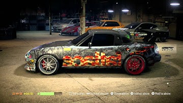 Need For Speed 2015 - Mazda MX 5 1996 - Sticker Bomb, Rat Style, Tuning