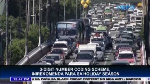 3-digit number coding scheme recommended for holiday season