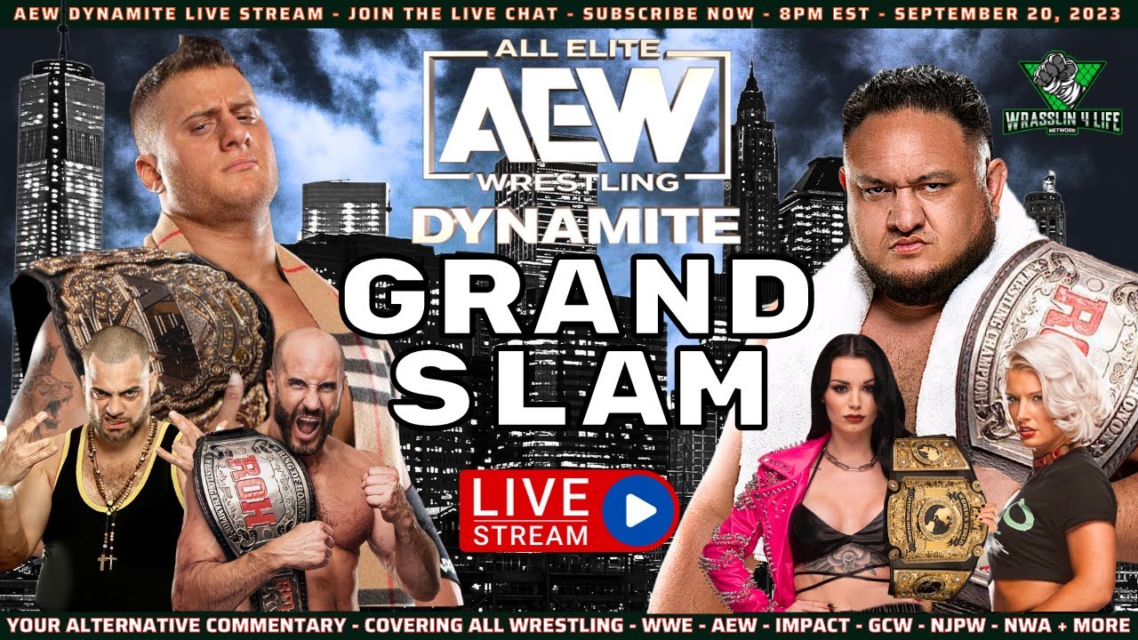 AEW Dynamite Grand Slam Live Stream - Join the LIVE CHAT - Dont Watch Alone